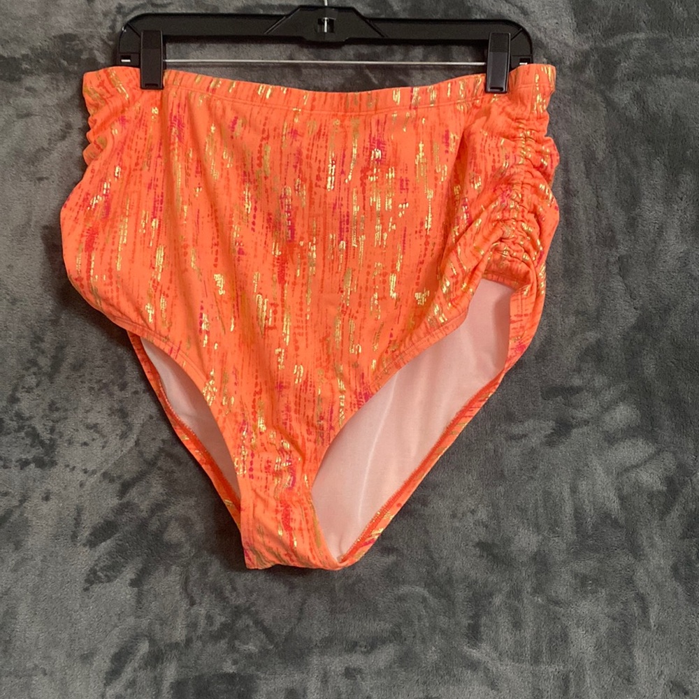 Torrid Gold & Orange Bathing Suit Bottoms Size 3. Never Been worn!